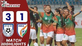 Bangladesh 3-1 India | Match Highlights | Womens SAFF 2024