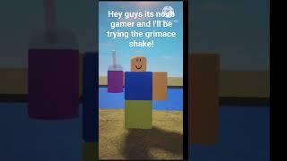 noob tries the grimace shake #grimaceshake #roblox #robloxmemes