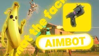 aimbot on Fortnite  look on pistol WTF 