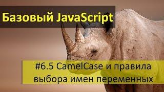 Простые правила выбора имени JavaScript переменной  CamelCase или верблюжья нотация