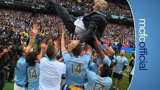 PELLEGRINI 'BUMPS' CELEBRATION | City v West Ham Champions 2014