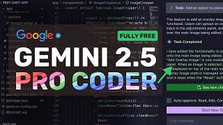 Gemini 2.5 Pro CODER + FREE & No Rate Limit APIs: This NEW Fully FREE AI Coder is INSANE!