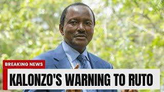 Urgent: Kalonzo Warns Ruto to Resign Now