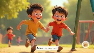 Playing Tag Song for Kids | Nursery Rhymes about Tagging Game | Running Songs | Let's Play Tag Song