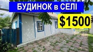 БУДИНОК у СЕЛІ за $1500 ! 55 СОТОК ЗЕМЛІ !