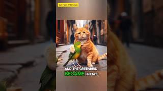 The Hungry Cat And The Green Bird. #cat #catlover