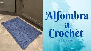 Alfombra Rectangular a Crochet Fácil y Rápido PRINCIPIANTES