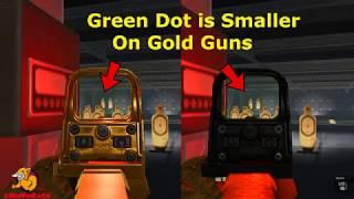 Warface - Green Dot Size on Gold Guns