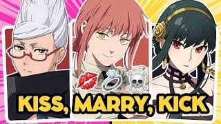 KISS , MARRY ,  KICK  [Anime GIRLS]  | ANIME QUIZ