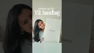 Unboxing my first LUXURY HANDBAG of 2025  #yslbag #shorts