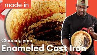 How To Clean Your Enameled Cast Iron Dutch Oven | Made In Cookware