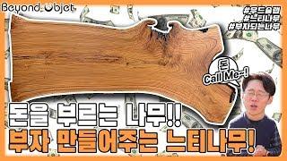 부자 되는 나무! 돈을 부르는 느티나무 우드슬랩! Zelkova wood slabㅣ원목 회의용 사무용 테이블 우드슬랩의 모든것!ㅣ[비욘드오브제] 박팀장은 오늘도! ep.12