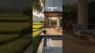 The house Modern  & Aesthetic Design In Edge Of Rice Fields  | Which Style Is Your Pick ??