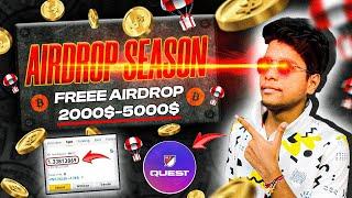  Earn Freee Gauranteed 5000$ From Airdrops | Biggest Crypto Airdrop of 2024 | Best Airdrop 2024