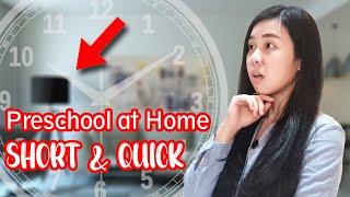 HOW to Homeschool Preschool in 15 Minutes