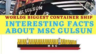 MSC GULSUN|INTERESTING FACTS|SHIPTECH MEDIA|MSC SHIPPING|WORLDS BIGGEST SHIP