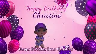 Happy Birthday Christine! Personalized Birthday Song for Christine