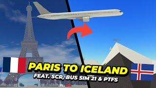 PARIS to ICELAND in Roblox (feat. SCR & PTFS)