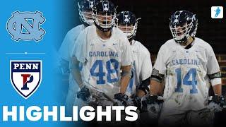 North Carolina vs Penn | NCAA College Lacrosse | Highlights - February 28, 2025