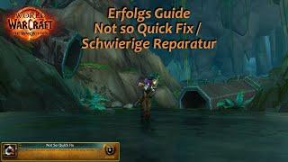 Erfolgs Guide Not so Quick Fix / Schwierige Reparatur