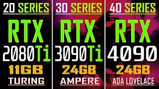 RTX 2080Ti vs RTX 3080Ti vs RTX 4090 // PC GAMES BENCHMARK TEST //