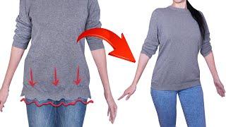 How to fix a stretched elastic on the sweater in 5 minutes!