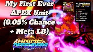 Getting The STRONGEST Apex Unit | Anime Defenders