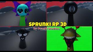 Roblox"Sprunki RP 3D"by Pranki St. SULFUR ph.1 Pyr./Mr.Blck ph.5/Gray ph.2(rejoyed)/Simon Phase 5