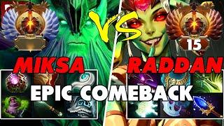 MIKSA (NECROPHOS) Off vs RADDAN (MEDUSA) Carry - Epic Battle Of Pro Dota 2 Players - Z Dota 2