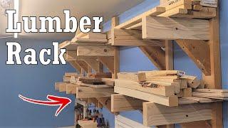 SCRAP 2×4 LUMBER RACK // Garage Woodshop Build