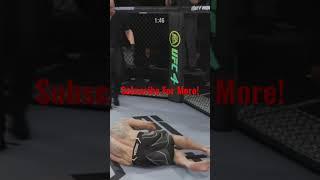 UFC 4: Brutal Spinning Back fist Knockout! #ufc4 #ufc #gaming #subscribe #mma #knockout #shorts