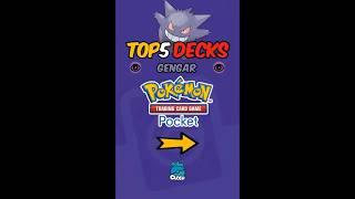 TOP 5 MEJORES MAZOS GENGAR  Pokémon TCG Pocket #pokemontcgpocket