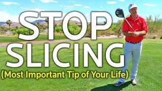 STOP SLICING THE GOLF BALL (Important)