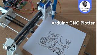 3D Printed Mini CNC Plotter With Arduino Uno and 28 BYJ-48 Stepper Motors