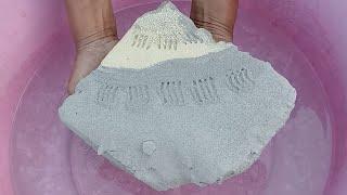 ASMR very soft sand and pure cement silk crunchy mulltani touch silky smooth peste dusty less  