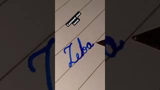 "Zeba" name write in cursive writing |#shorts  #shortsfeed #cursivewriting #viral #trending