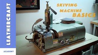 Leather skiving machine: Basic settings and sharpening (Nippy NP-202)