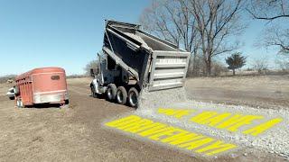 We have a Driveway Folks! | Barndominium House Build | VLOG | Homestead