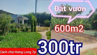 Bán đất vườn giá rẻ 300tr 600m2 Nhà giá rẻ SG|Bán nhà Bình Chánh Giá/bán nhà long an