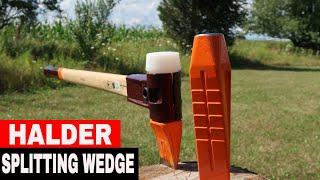 HALDER SPLITTING WEDGE REVIEW- FIREWOOD SPLITTING -MODEL 355.260