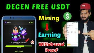 DEGEN Mining ️ | Degen Free Usdt swap project| DEGEN Usdt withdrawal   | Mining Tools degen