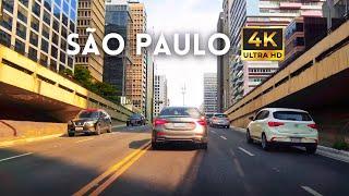 Consolação até a Avenida Paulista, São Paulo | Driving 4K