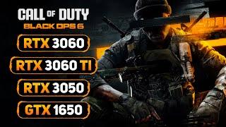 Call of Duty: Black Ops 6 - RTX 3060 Ti - RTX 3060 - RTX 3050 - GTX 1650 (BETA)