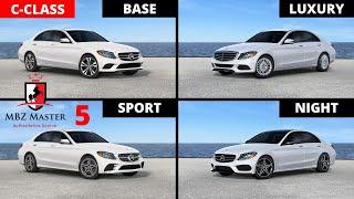 C-Class BASE vs. LUXURY vs. SPORT vs. NIGHT | 2015-2018 Mercedes Shopping Guide| Visual Comparison-5