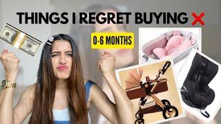 Baby Essentials | REGRET Buying for my newborn | Avoid these Mistakes for 0-6 months #regretbuying