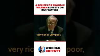 A Recipe for Trouble Warren Buffett on Derivatives #shorts