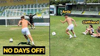 Arda Güler is doing extra shooting training during his holiday in Turkey with his girlfriend