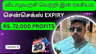 சென்செக்ஸ் Expiry விடாமுயற்சி வெற்றி இன் ரகசியம் NIFTY & BABK NIFTY LIVE READING TAMIL 20-09-2024