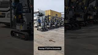 Loading Youtop YT10Pro mini excavator for dealer