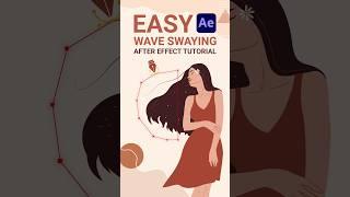 Easy Swaying Wave hair | After Effects |After Effects Tutorial #tutorial #aftereffects #illustrator